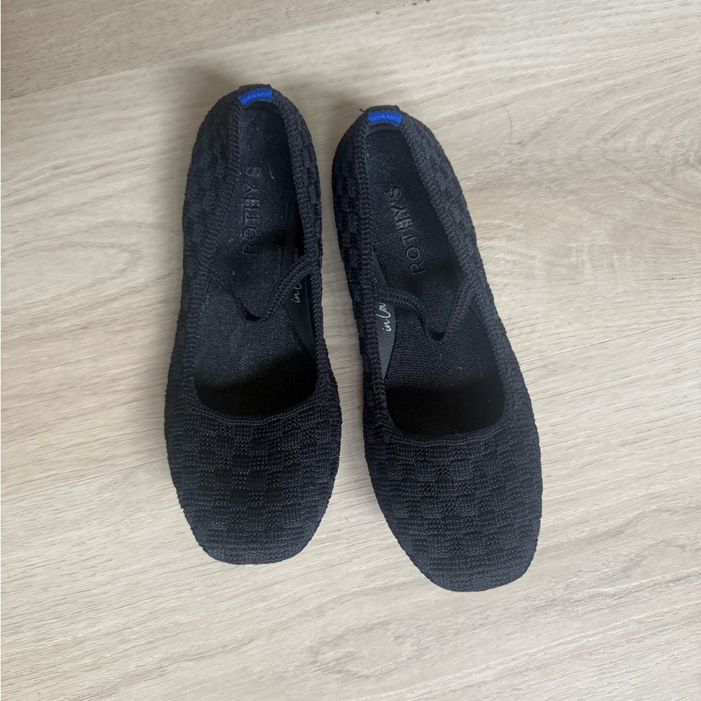Rothy’s Black Knit Ballet Flats